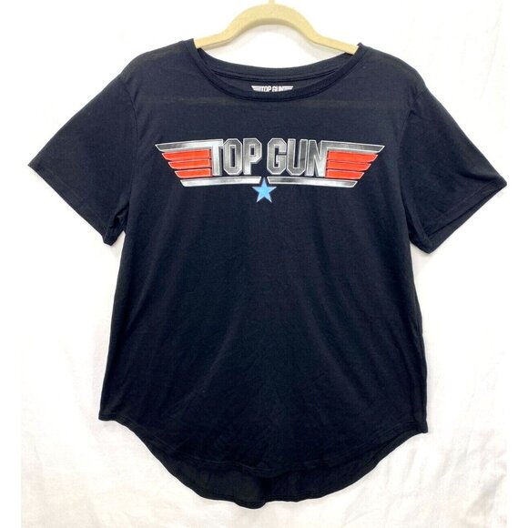 TOP GUN (2020) Official Women's Tom Cruise 80's Movie Logo T-Shirt Size X-Large - Picture 1 of 4